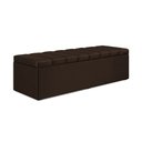 Ver imagem 3 de Calçadeira Baú Navi 160 para Cama Queen N-027 Veludo Marrom Chocolate Aradecor