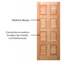 Ver imagem 4 de Folha de Porta Maciça em Eucalipto Acabamento Natural 210x82cm PM46 Custon Cruzeiro Portas