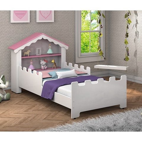 Cama Quarto Infantil Com Grade de Proteção Magia