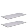 Prateleiras Mdf Branca 50x20 Kit 3 Peças - 4