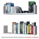 Ver imagem 2 de Kit 2 Prateleiras Nicho U 50x15x10p Branco Mdf