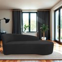 Ver imagem 1 de Recamier Curvo Orgânico 140cm 2 Lugares Lado Direito para Sala Estar Bouclé Paris