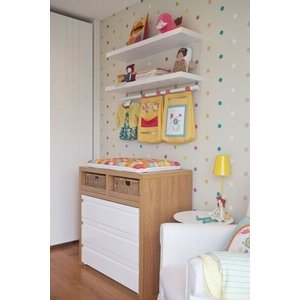 Kit 2 Prateleiras Nicho Mdf 100x15 Branco 15 MM