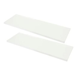 Jogo 2 Prateleiras Nicho MDF 100x15 Branco com Suporte Invisivel - 4