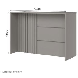 Bancada Gourmet Ambiente Americana Cinza Hp – Henn - 3