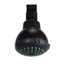 Ver imagem 3 de Ducha Redonda 7 Cm em Abs Preta C/ Braço de Teto de 24 Cm