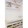 Prateleiras Mdf Branca 2 peças 120x20 Com Suporte Invisivel - 1