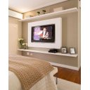 Ver imagem 1 de Kit Combo 2 Prateleiras Branca em MDF 120x20 com Suporte Invisivel