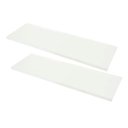 Ver imagem 3 de Kit Combo 2 Prateleiras Branca em MDF 120x20 com Suporte Invisivel