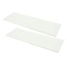 Kit Combo 2 Prateleiras Branca em MDF 130x20 com Suporte Invisivel - 3
