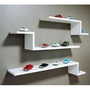 Prateleiras Nichos Livros Madeira Mdf Branco