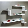 Prateleiras Nichos Livros Madeira Mdf Branco - 1