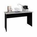 Ver imagem 4 de Mesa Retangular New City Pé Painel 135 cm Cinza Cristal/Preto Gebb Work