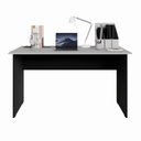 Ver imagem 6 de Mesa Retangular New City Pé Painel 135 cm Cinza Cristal/Preto Gebb Work