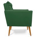 Ver imagem 5 de Kit 2 Poltronas Thais Suede Verde Pés Palito - Pallazio