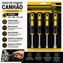 Ver imagem 6 de Jogo Chaves Canhao Kit Soquete 4 Pecas 5mm a 8mm Profissional Aco Manutencao Montagens Reparos Porca