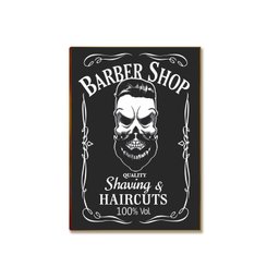 Placa Decorativa Mdf Barbearia Vintage Retrô Tam A4 Br9 - 2