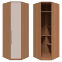 Ver imagem 1 de Guarda Roupas Casal Modulado para Canto Obliquo 234cm Setiba Plus Rimo Carvalho/palha