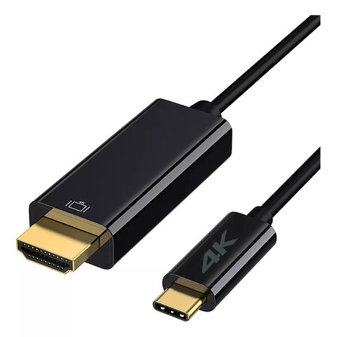 Cabo Type C Macho para Hdmi Macho Usb-c 4k 3 Metros