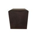 Ver imagem 1 de Puff Quadrado Não É Segredo Suede Amassado Marrom Escuro 40x45 Nspq04tsm - Rodízios de Silicone