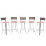Banqueta Bistro para Bar, Cozinha, Balcão em Alumínio e Fibra Tc Zanutto 5 Unidades Capuccino - 1