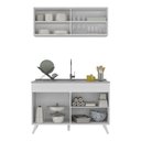 Ver imagem 6 de Armário de Cozinha Compacta 120cm Veneza Multimóveis V2140 Branco