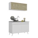 Ver imagem 1 de Armário de Cozinha Compacta 120cm Veneza Multimóveis V2140 Branco