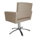 Ver imagem 4 de Poltrona Decorativa Camila Pés Metal Giratório Suede Capuccino - DS Estofados