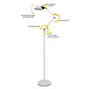 Ver imagem 3 de Luminária Coluna Ilutec Articulada Cupula de Alumínio Ref.182 - Branco