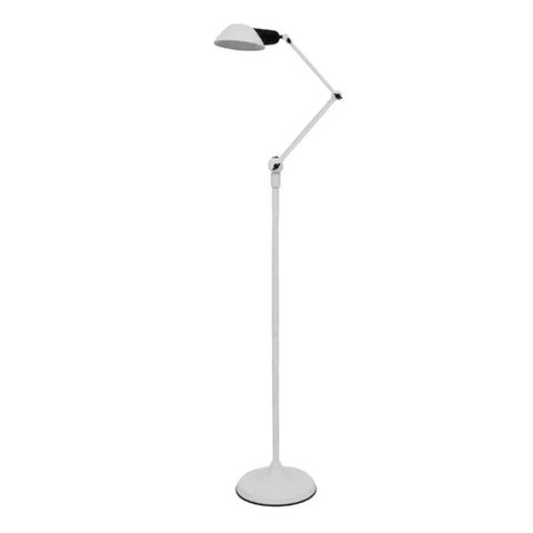 Luminária Coluna Ilutec Articulada Cupula de Alumínio Ref.182 - Branco