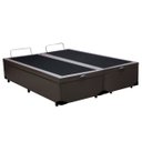 Ver imagem 3 de Base Box Baú Casal Bipartido Khouse Sintético Marrom 40x138x188