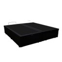 Ver imagem 4 de Base Box Baú Casal Bipartido Khouse Sintético Preto 40x138x188