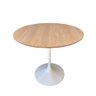 Mesa de Jantar Saarinen 70 Cm Tampo Jade Base Branca Branco - 1