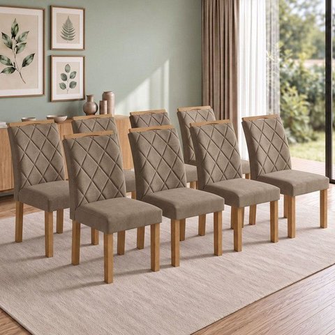 Conjunto 8 Cadeiras para Sala de Jantar Arthus