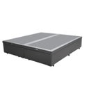 Ver imagem 3 de Base Box Baú Queen Bipartido Khouse Sintético Cinza 40x158x198
