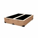 Ver imagem 1 de Base Box Baú Queen Bipartido Khouse Sintético Bege 40x158x198