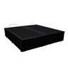 Base Box Baú Queen Bipartido Khouse Sintético Preto 40x158x198 - 4