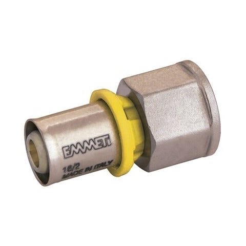Conector Femea para Gás 1 x 26mm Prensar Multi, Emmeti