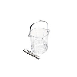 Balde de Gelo em Vidro com Alça e Pegador Grego 15cm X 13cm X 14cm - Wolff - 2