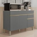 Ver imagem 2 de Balcão Gabinete para Pia com Tampo 120cm Lina K02 Gris - Mpozenato