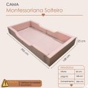 Ver imagem 2 de Cama Solteiro com Proteção Lateral Estofada Montessoriana