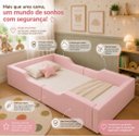 Ver imagem 3 de Cama Solteiro com Proteção Lateral Estofada Montessoriana