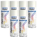 Ver imagem 1 de Kit 6 Tekspray Tinta Super Color Uso Geral Branco Fosco 350ml - Tekbond