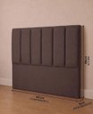 Ver imagem 3 de Cabeceira Cama Box para Casal 140cm Jade Suede Café