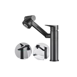 Torneira Lavabo Banheiro Monocomando Luxo 360 Rotativa Preta - Brinovar - 2