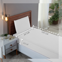 Ver imagem 4 de Kit Jogo de Cama Lençol Solteiro 300 Fios Algodão com Virol 3 Peças:branco
