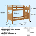 Ver imagem 4 de Beliche Jaspe Duas Camas com Colchões D20 Premium