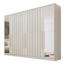 Ver imagem 2 de Guarda Roupa Oxford 6 Portas 4 Gavetas com Espelho Mdf - Mademarcs