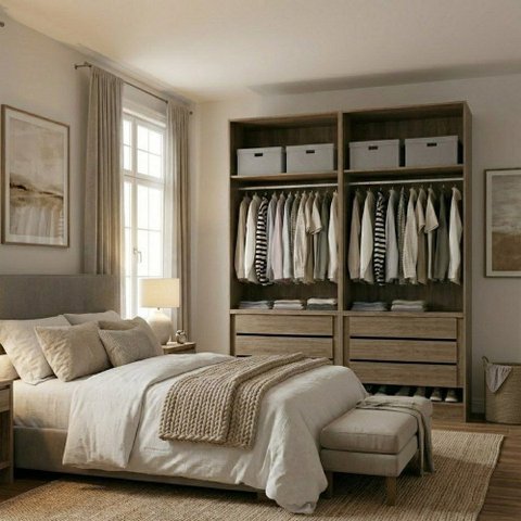 Guarda-roupa Modular 4 Portas 6 Gavetas 1011 Ilan Castanho
