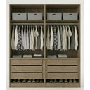 Ver imagem 2 de Guarda-roupa Modular 4 Portas 6 Gavetas 1011 Ilan Castanho